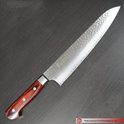 Sakai Takayuki Gyuto Knife Damascus Hammered VG 10 Steel 240mm