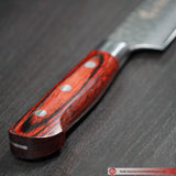 Sakai Takayuki Sujihiki 240mm Knife Damascus Hammered VG 10 Steel