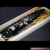 SHIRO MIZU HONYAKI YANAGI SPECIAL EBONY HANDLE w/URUSHI COATED SAYA