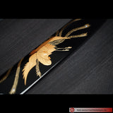 SHIRO MIZU HONYAKI YANAGI SPECIAL EBONY HANDLE w/URUSHI COATED SAYA