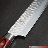 Sakai Takayuki Sujihiki 240mm Knife Damascus Hammered VG 10 Steel